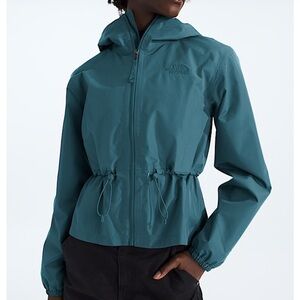The North Face Women's Daybreak Rain Jacket in beautiful blue/aqua color!